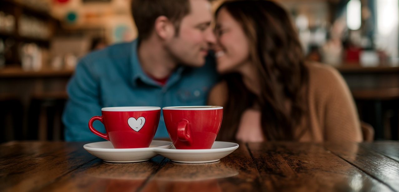 Dating Cafe bringt Menschen zusammen. (Foto: AdobeStock Curioso.Photography _808221233)